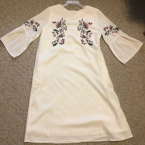 White embroidered dress from Ashley LeMieux